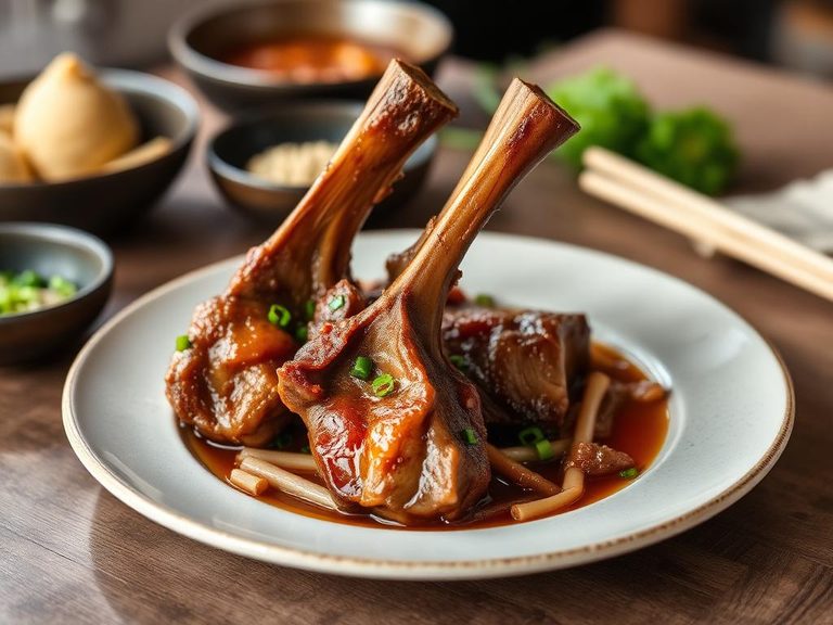 Korean Braised Lamb Shanks