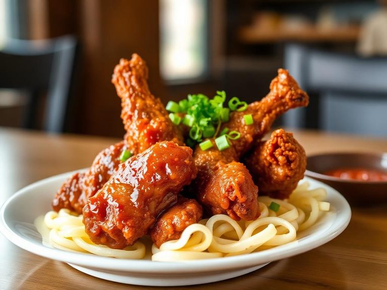 Korean Dakgangjeong (Sweet Crispy Chicken)