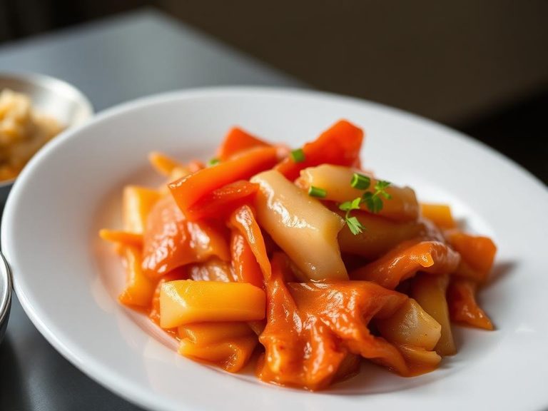 Korean Geotjeori or cooked banchan