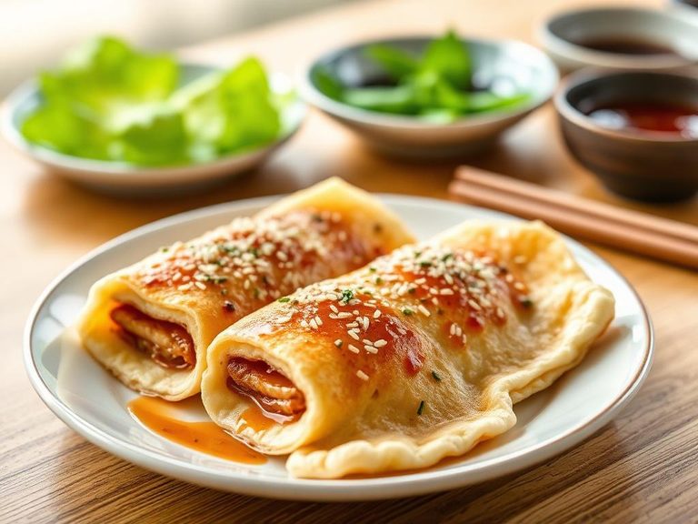 Korean hotteok (sweet filled pancakes)