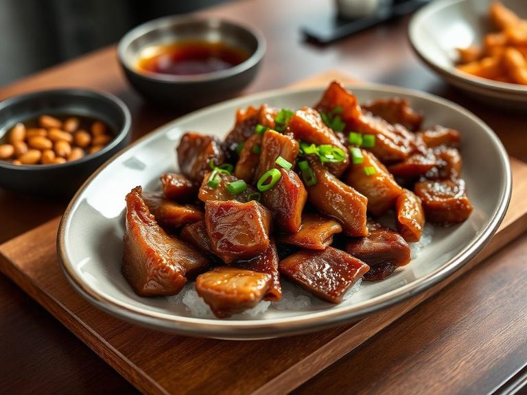 Korean Jokbal (braised, sometimes with pickled elements)