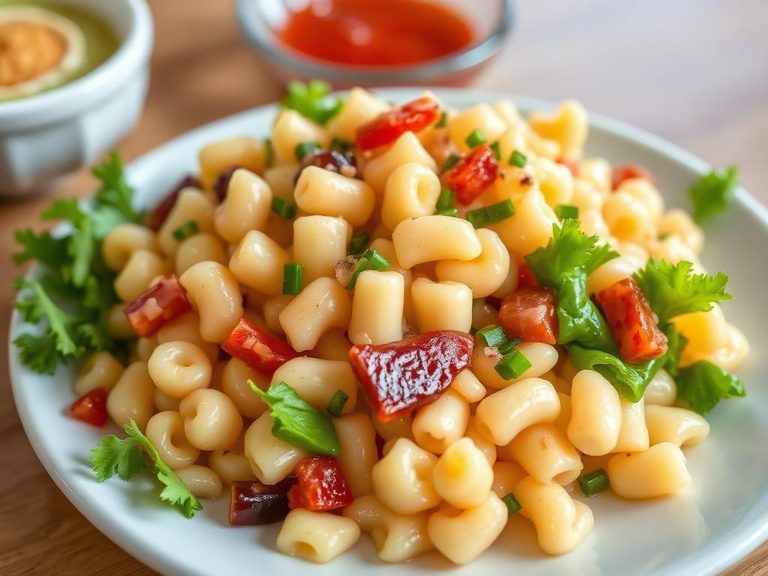 Korean Macaroni Salad (Maekuri Saladeu)