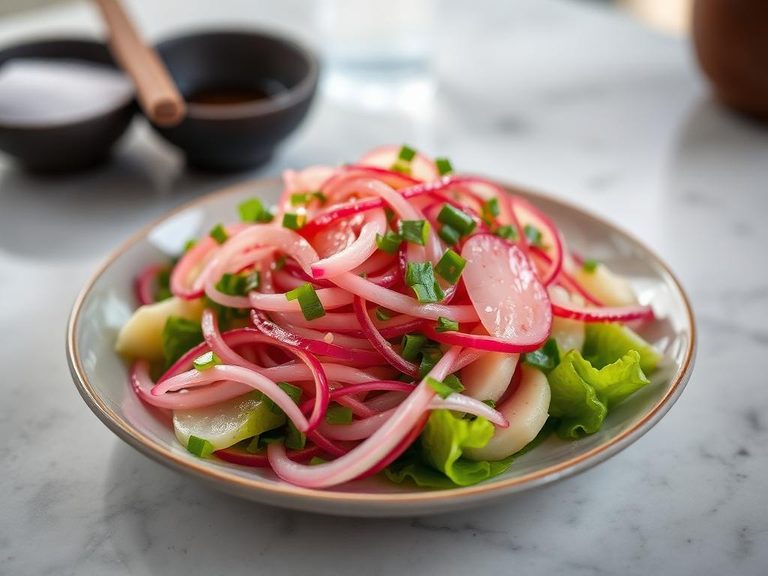 Korean Mu Saengchae (Radish and Pear Salad)
