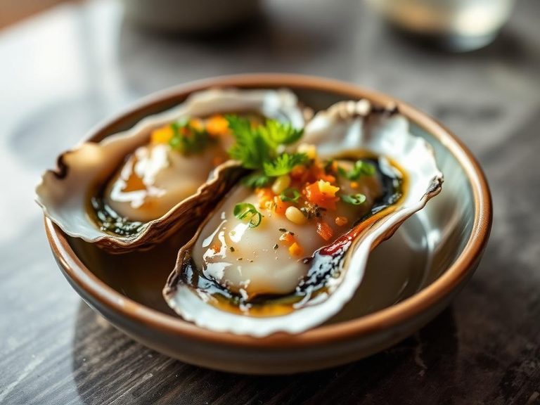 Kumamoto oyster with ponzu
