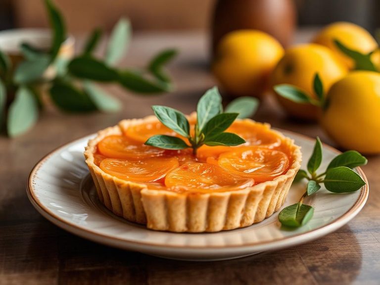 Kumquat tart or pie