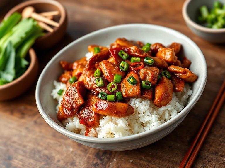 Kung Pao Chicken Rice Bowl