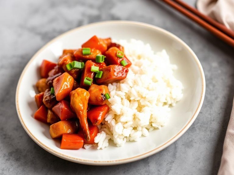 Kung Pao Chicken with Rice