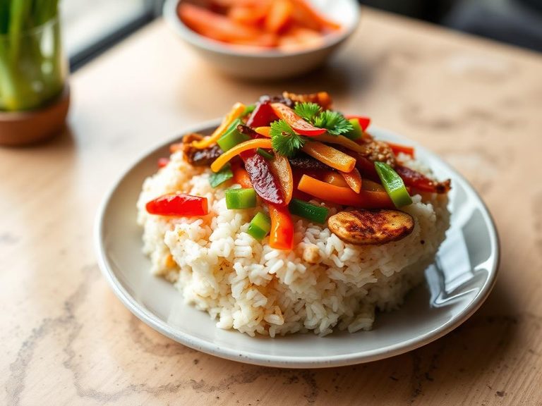 Kung Pao Vegetable Rice Bowl