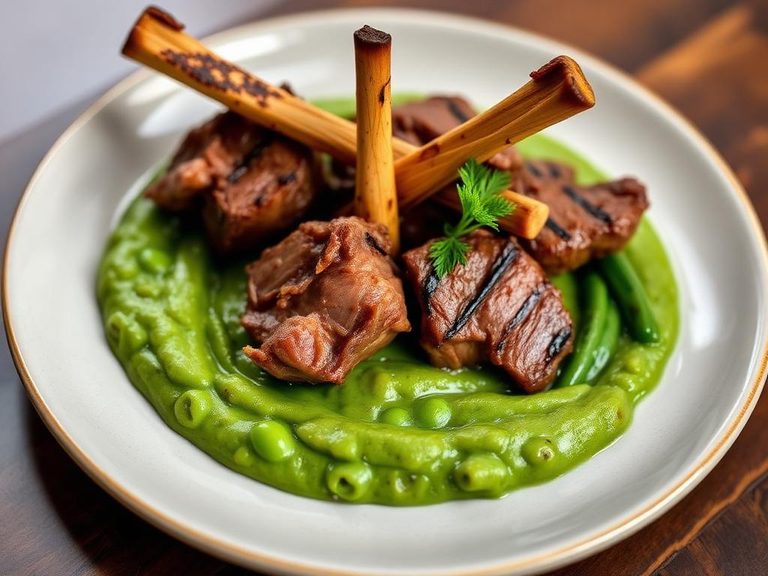 Lamb and Green Bean Purée