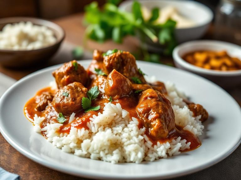 Lamb Curry with Rice