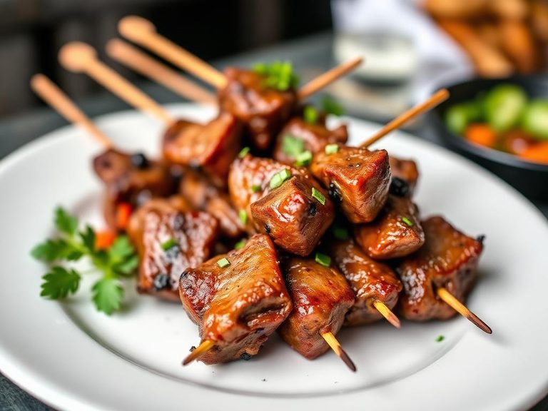 Lamb Heart Skewers