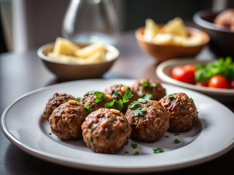 Lamb Kofta (Middle Eastern/Mediterranean spiced meatballs or patties)