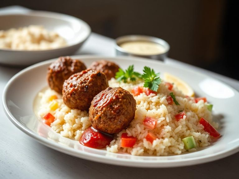 Lamb Kofta with Rice (Turkey)