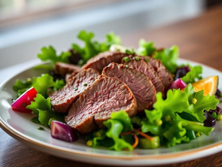 Lamb Loin Steak Salad