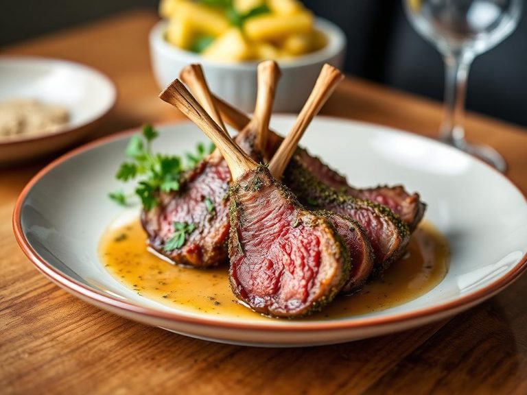Lamb Rack with Herb Crust