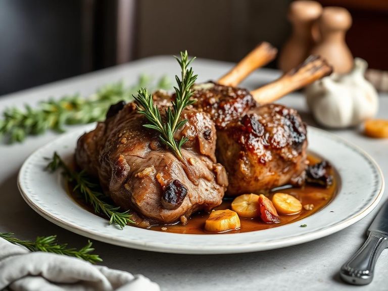 Lamb Roast with Rosemary and Garlic