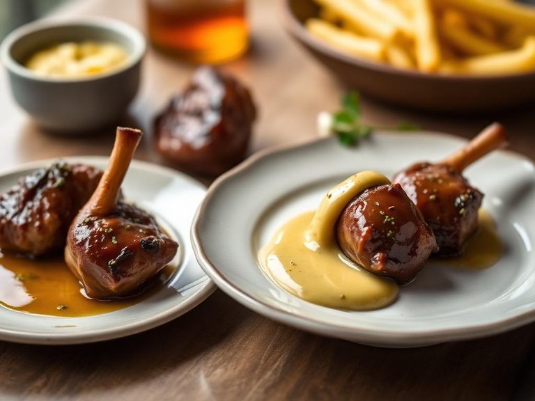 Lamb's Kidneys with Mustard Sauce