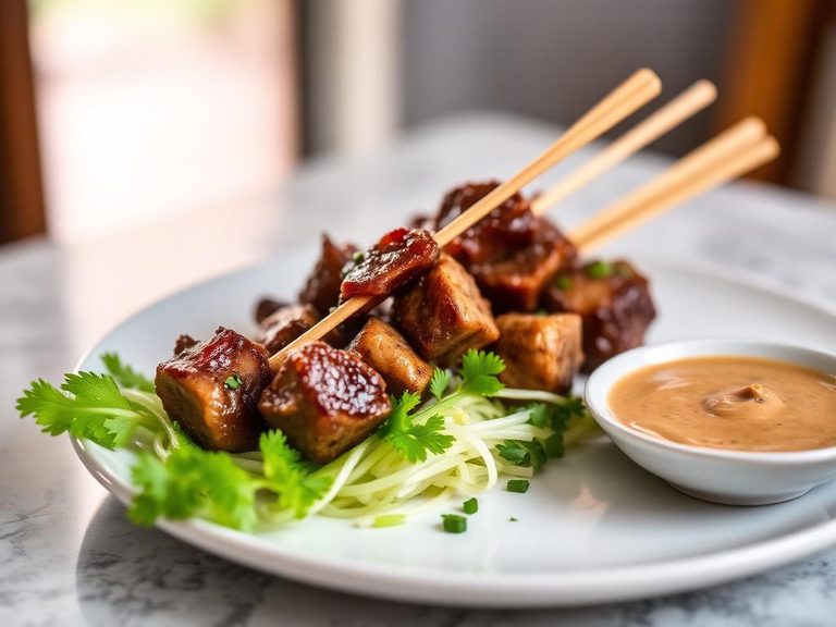 Lamb Satay with Peanut Sauce