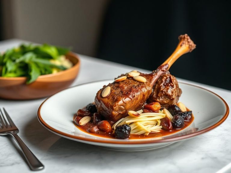 Lamb Shank Tagine with Prunes and Almonds