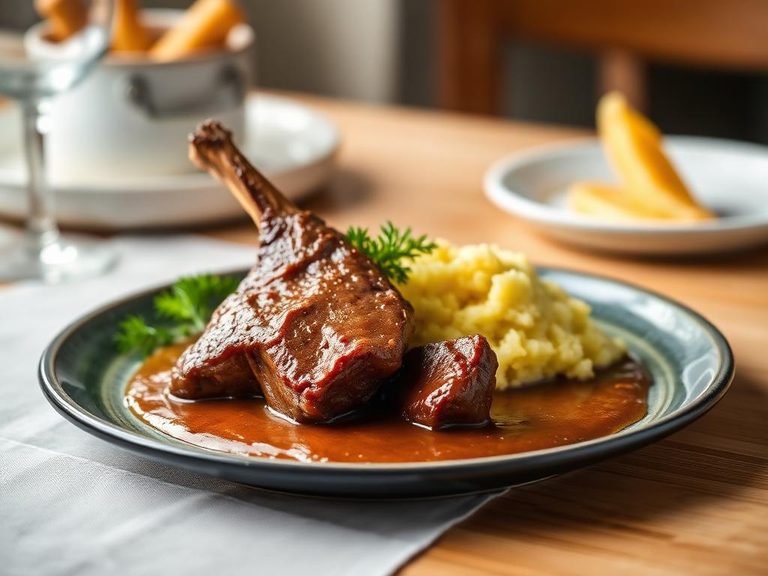 Lamb Shank with Polenta