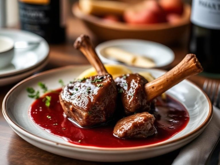 Lamb Shank with Red Wine Sauce
