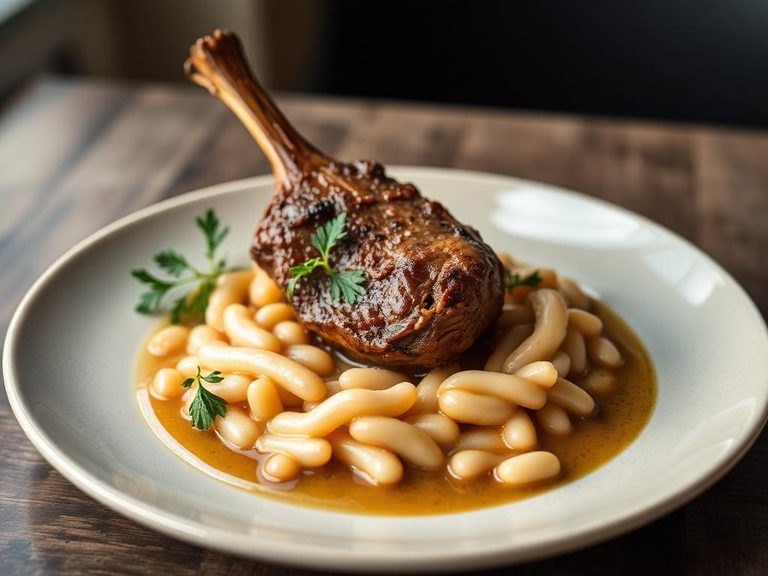 Lamb Shank with White Beans