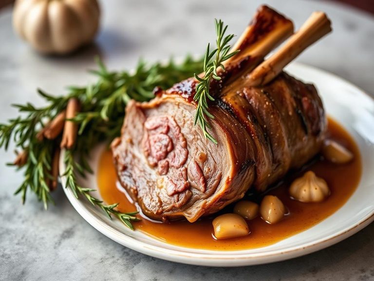 Lamb Shoulder with Rosemary and Garlic