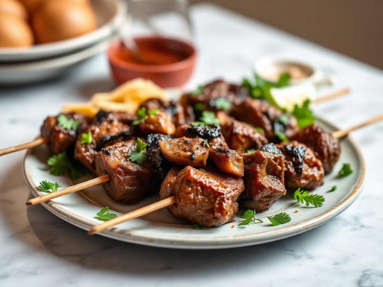 Lamb Spleen Kebabs