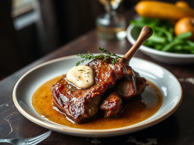 Lamb Steak with Garlic Butter