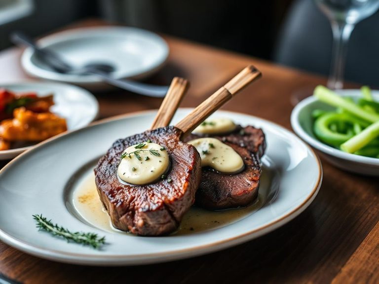 Lamb Steaks with Herb Butter