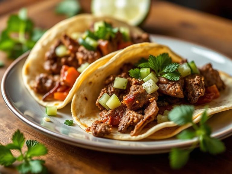 Lamb Tacos with Mint Salsa