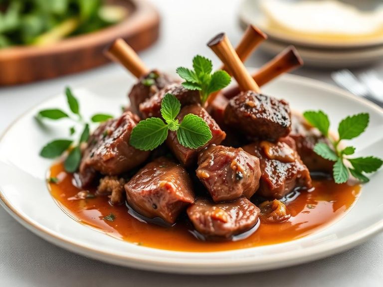 Lamb with Mint Sauce