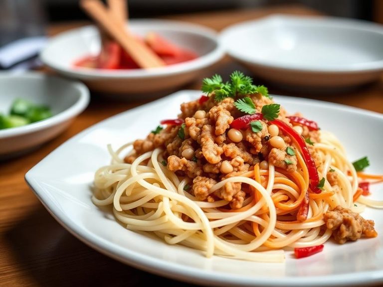 Lar gai (Thai minced pork salad)