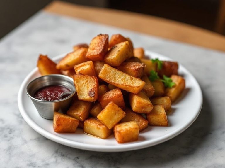 Lard-fried potatoes