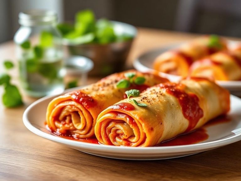 Lasagna Roll-ups with Ground Turkey