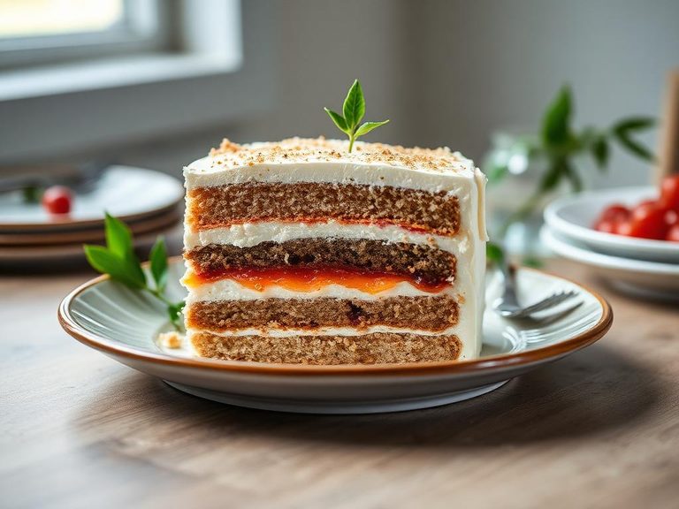 Layered icebox cake
