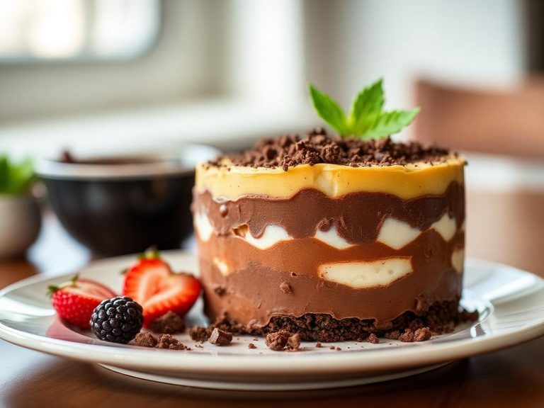 Layered in a chocolate trifle