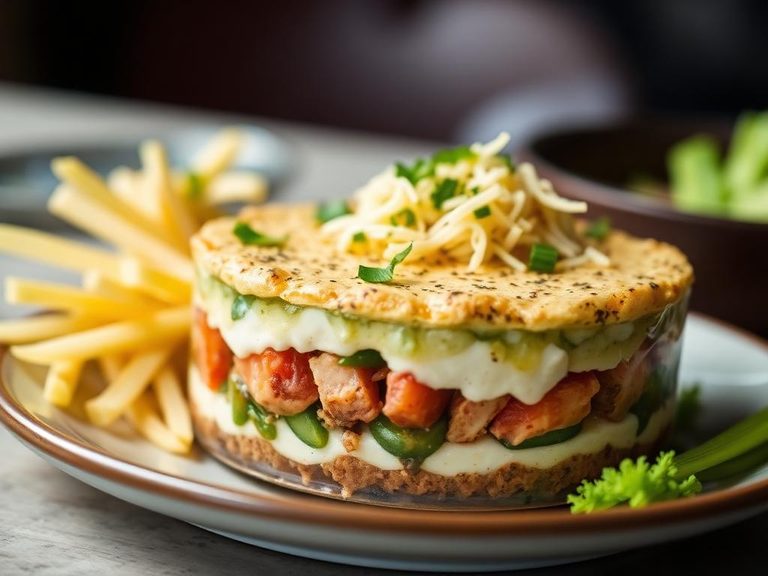 Layered in a seven-layer dip