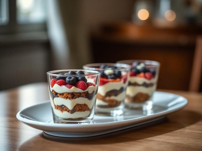 Layered in trifle desserts
