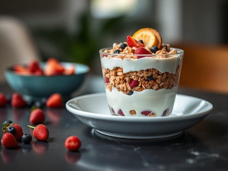 Layered Parfait with Soft Cereal