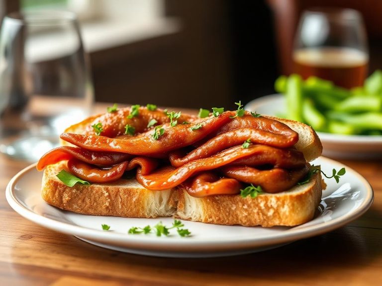Leberwurstbrot (German open-faced sandwich)