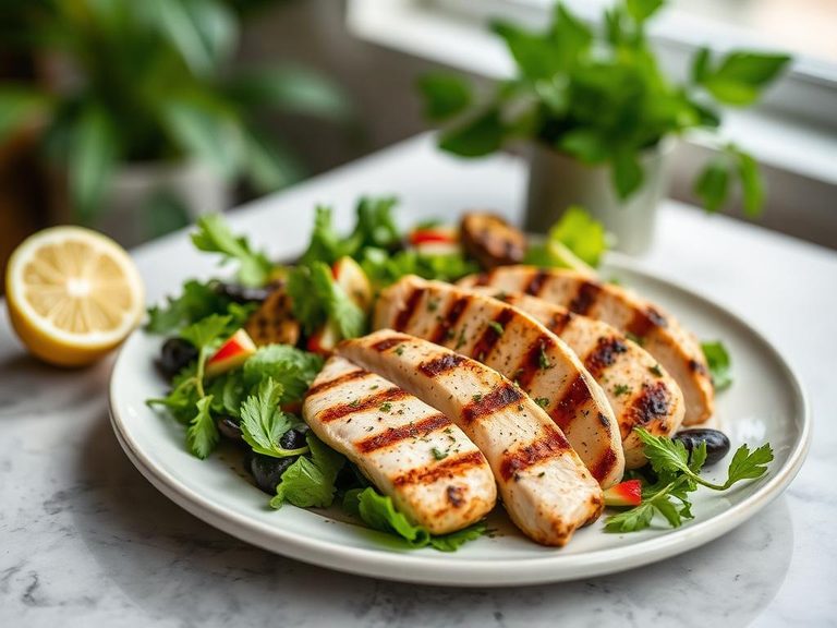 Lemon Herb Grilled Chicken Salad