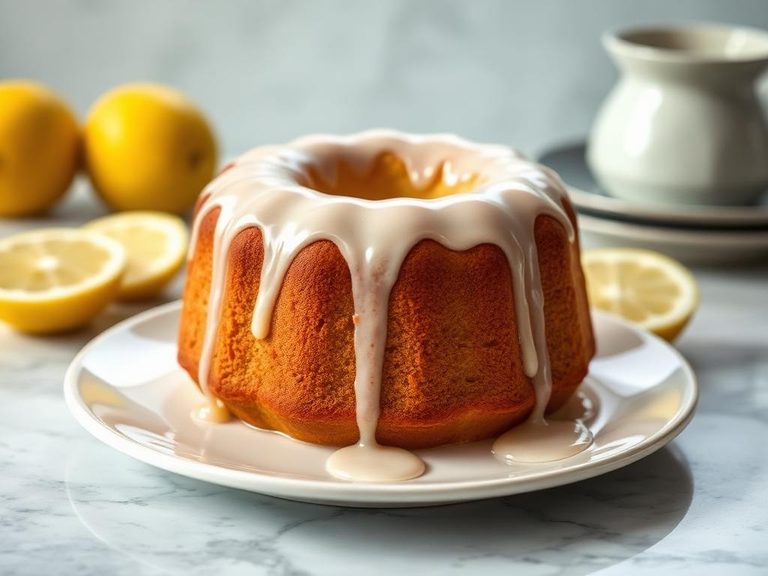 Lemon Pound Cake with Glaze