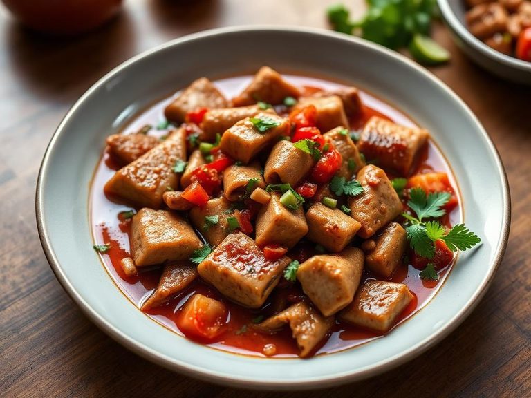 Lengua en salsa (Mexico)