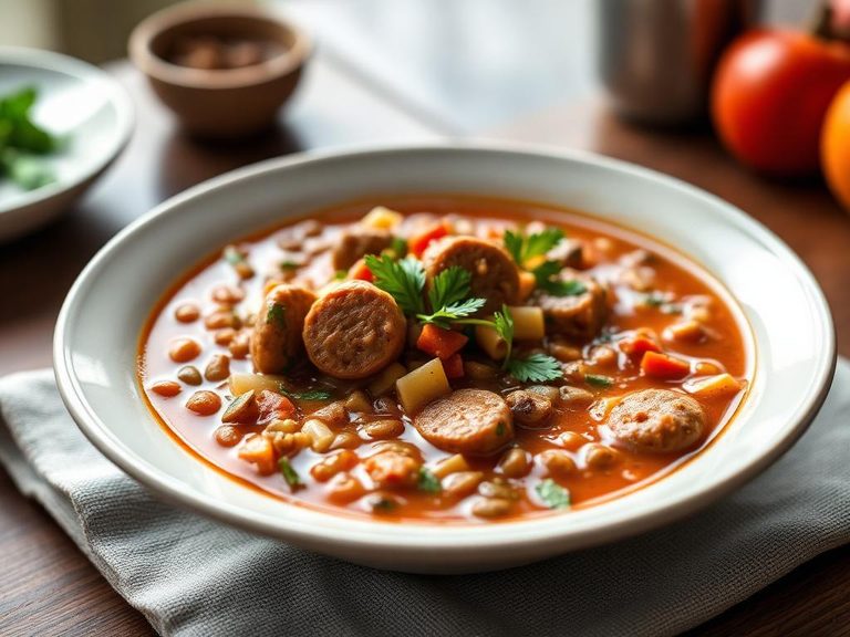 Lentil and Sausage Soup