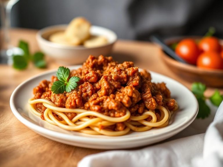 Lentil Bolognese sauce
