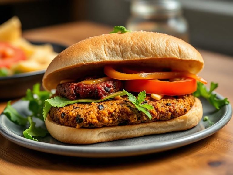 Lentil Patty Sandwich