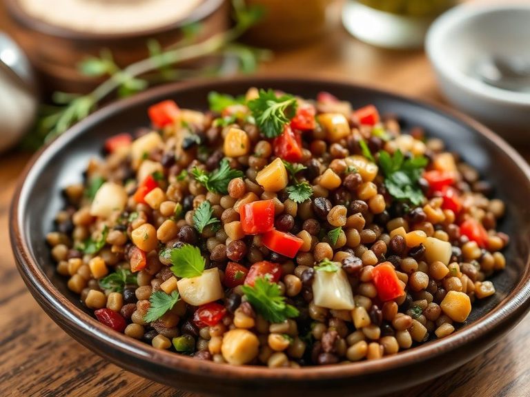 Lentil Salad with herbs and vinaigrette