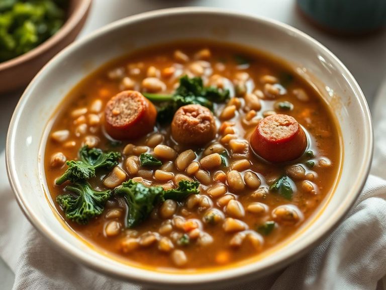 Lentil Soup with Sausage and Kale