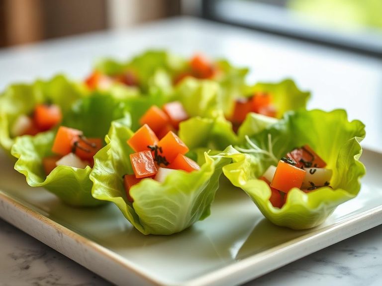 Lettuce cups for appetizers
